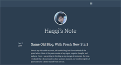 Desktop Screenshot of note.haqqi.net